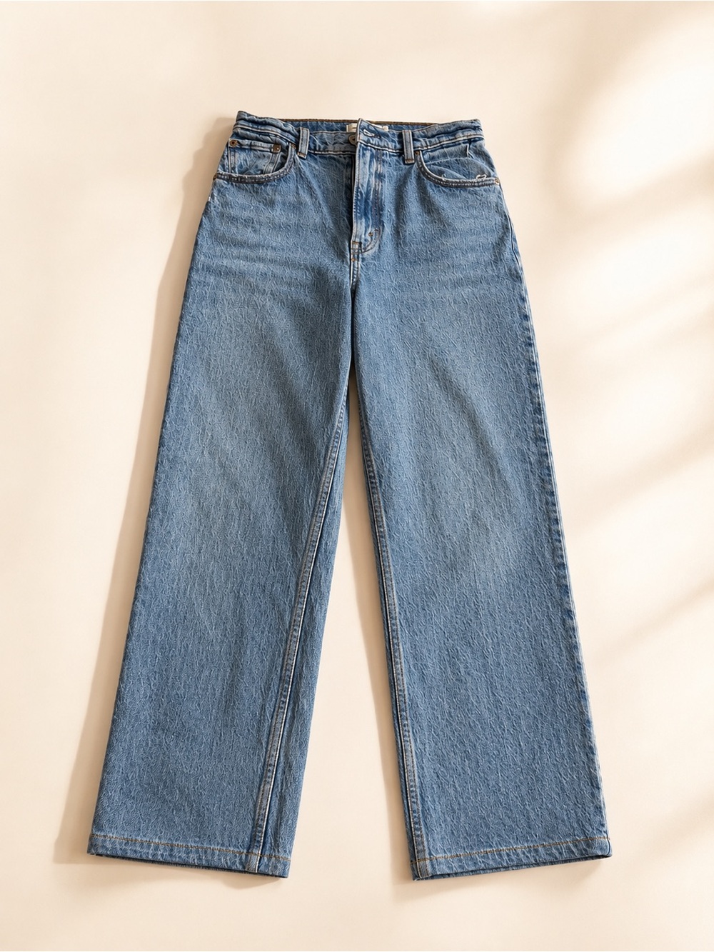 Abercrombie & Fitch The 90s Straight Ultra High Rise Jeans Size 27 Light Wash
